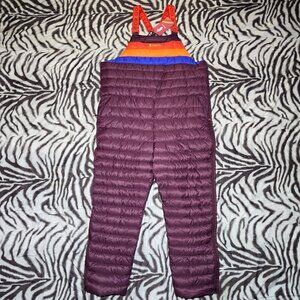 Cotopaxi Fuego overall 800 Fill Goose Down puffer pants size mens XXL wine NEW
